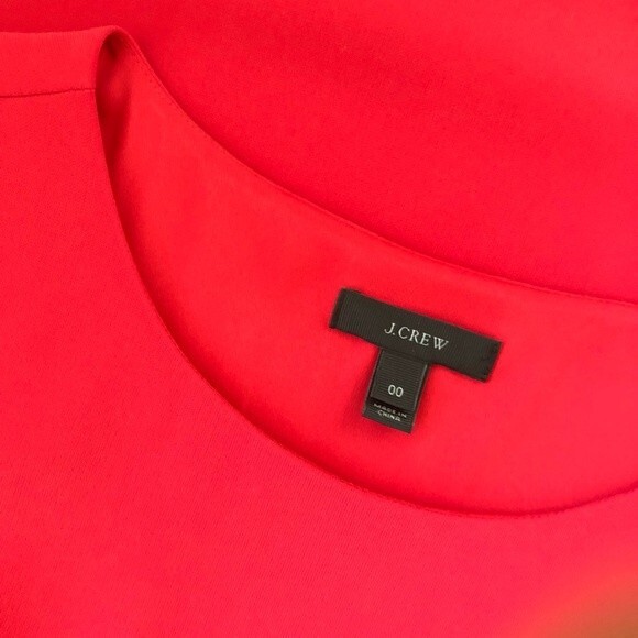 NWOT J. Crew Red Camille Dress - Picture 3 of 5